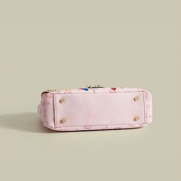 Crossbody and Shoulder Bag - Pink & Blue - Picture 8 of 16